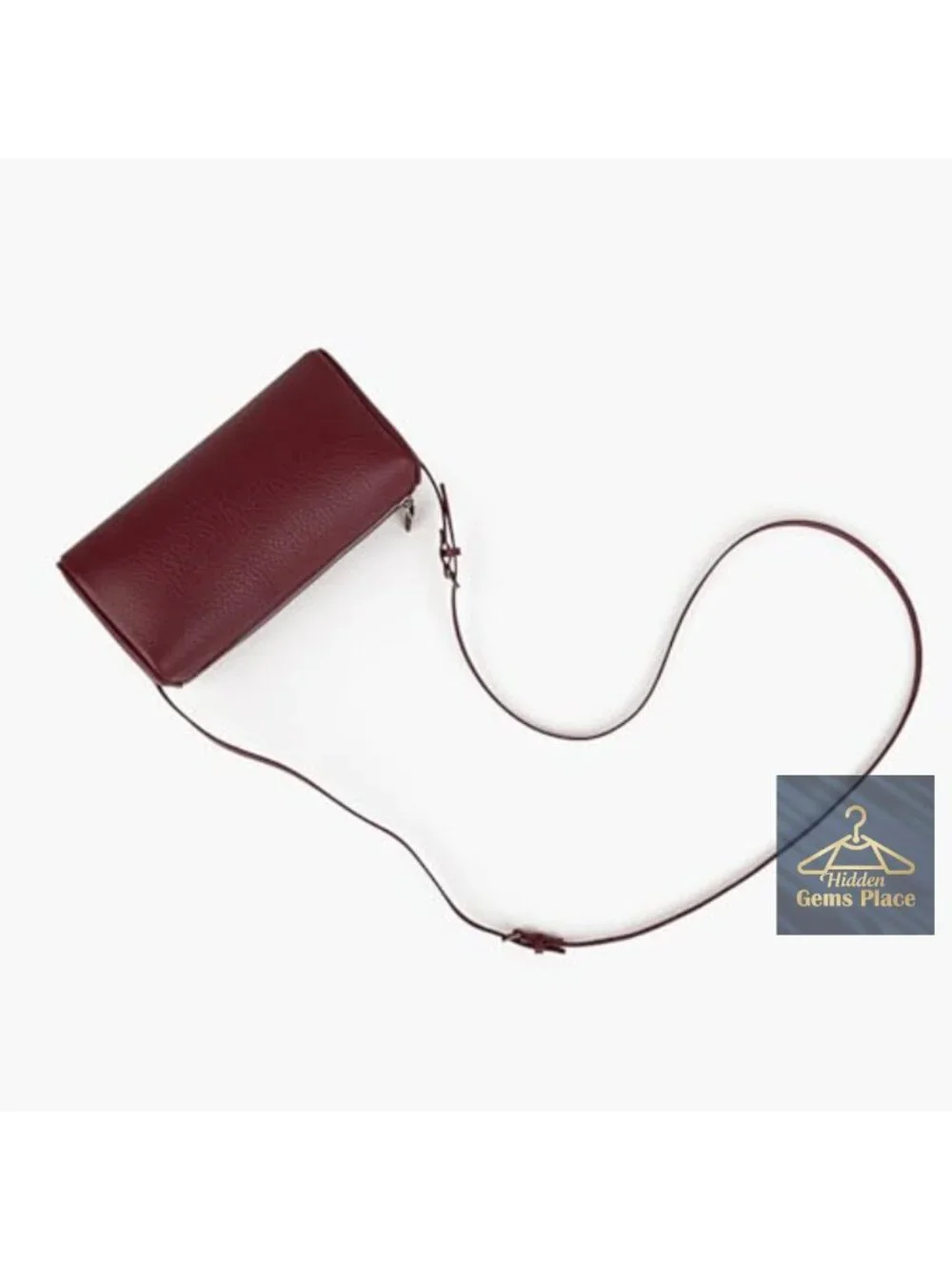 Premium Full-Grained Leather Hobo Crossbody Bag with Adjustable Strap